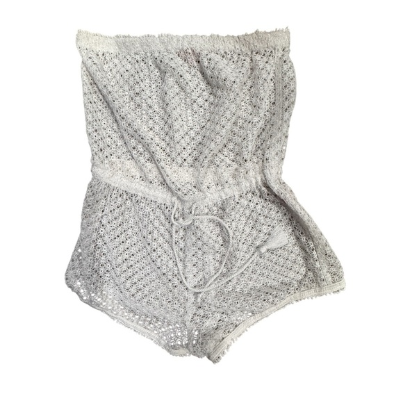 Victorias Secret Beach SUPER SEXY Cotton Lace Shorts Romper Cover Up Size S/P - Picture 1 of 8